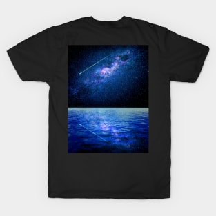 Milky Way over the Ocean T-Shirt